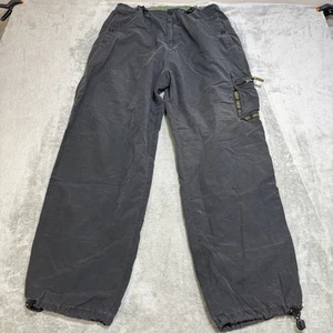 De Colección Pantalones Adio Para Hombres XL Gris Carga Pierna Ancha Patinador Nylon Algodón Ropa de Calle - Imagen 1 de 11