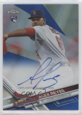 2017 Topps Chrome Rookie Auto Blue Refractor /150 Alex Reyes #RA-AR Auto RC - Image 1 of 2