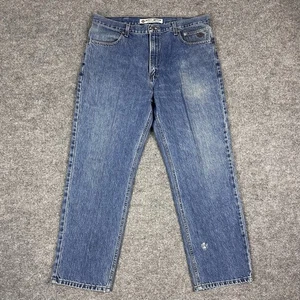 Vintage Harley Davidson Jeans Herren 38x30 Blau Denim Y2K Motorrad Biker LESEN - Bild 1 von 16