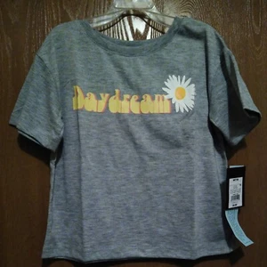 Art Class Youth Girls Gray Daydream Daisy T Shirt Size M 7/8 New - Picture 1 of 4