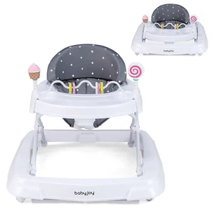Foldable Baby Activity Walker w/ Adjustable Height& Detachable Seat Cushion - Picture 1 of 11