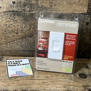 Lutron Dimmer Switch Single Pole Light LG-600H-WH, NEW - Picture 1 of 3