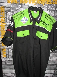 Vintage Kawasaki Moto GP Nakano Racing Team Motocross Jersey Trikot Maillot - Bild 1 von 2