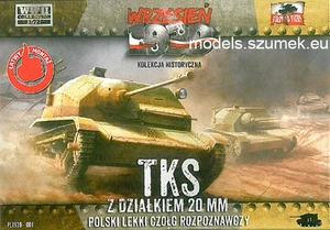 First to Fight 001 Polish light tank TKS with 20 mm cannon 1/72 - Zdjęcie 1 z 2