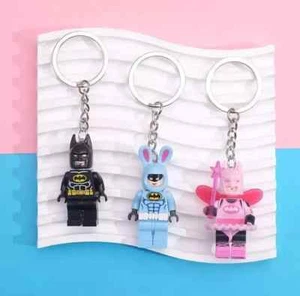 3 set Batman Lego Keychain Pink Fairy Batman Lego Keychain Pink Fairy US stock - Picture 1 of 4