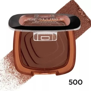 L'OREAL Paris Infallible 24H Fresh Wear Soft Matte Bronzer #500 Dark (1) - Picture 1 of 4