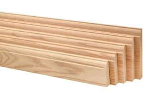 Solid Oak Skirting Ovolo Style Solid Oak Skirting Board - Choice of 5 sizes - Picture 1 of 18