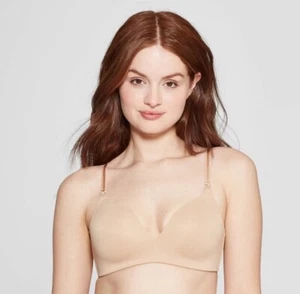 NWT! Auden Women's Nursing Wirefree Bra Pearl Tan 32DD FREE SHIPPING! - Picture 1 of 8