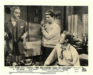 Mr. Belvedere Goes to College Lobby Card Clifton Webb Alan Young Alvin Greenman