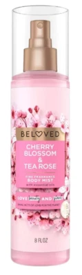 Love Beauty and Planet BELOVED Cherry Blossom & Tea Rose Fragrance Body Mist 8oz - Image 1 of 4