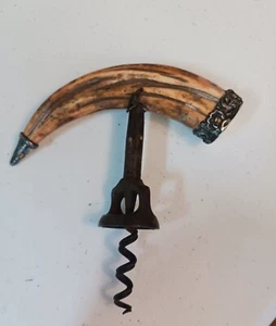 Antique Corkscrew Sterling Silver End Caps Monogramed End Caps Rare Unique - Picture 1 of 5