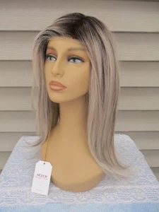Wigs For Every Woman FIRST CLASS Wig HAND TIED Lace Front SALT & PEPPER Gray - Picture 1 of 9