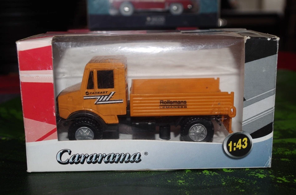 CARARAMA MERCEDES UNIMOG ? BENNE ROLLSMAN FAREAST COMME NEUF EN BOITE 1/43 - Photo 1/1