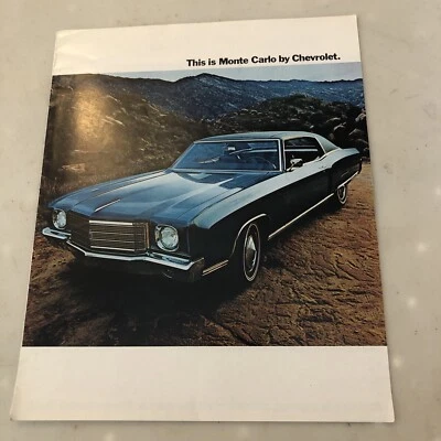 1970 Chevrolet Monte Carlo and SS 12-page Vintage Car Sales Brochure Catalog - Image 1 of 4