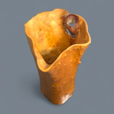 Jarrón o soporte para paraguas rústico con tocón de madera real natural hecho a mano 19”H x 12”W Foto 1 de 4