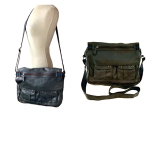 Ted Baker mens fab dark brown Satchel faux Leather Cross Body laptop Bag vgc - Picture 1 of 24