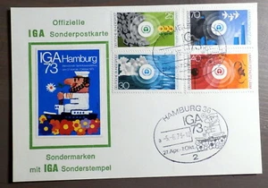 GERMANY, WEST 1973 : IGA Hamburg '73 FDC - Bild 1 von 1
