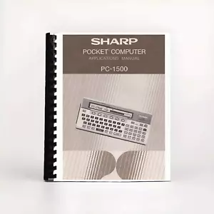 Application Manual for SHARP Pocket Computer PC-1500 C-1500A Calculator - Picture 1 of 1