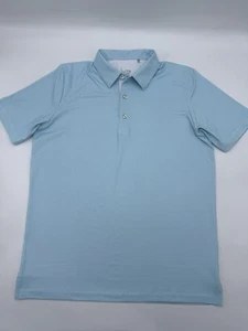 Eagle Golf Sport Polo feuchtigkeitsableitend neu ohne Etikett Herren klein geometrisches Muster Kurzarm 1/4-Knopf - Bild 1 von 7