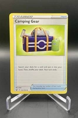 Camping Gear 122/163 Battle Styles Uncommon w/ **MISCUT** Error Pokemon TCG - Image 1 of 4
