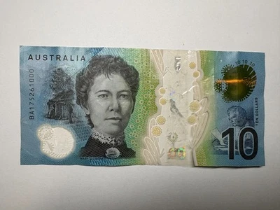 Australia $10 Dollars 2017 Good Condition Polymer Banknote World Currency - Image 1 of 2