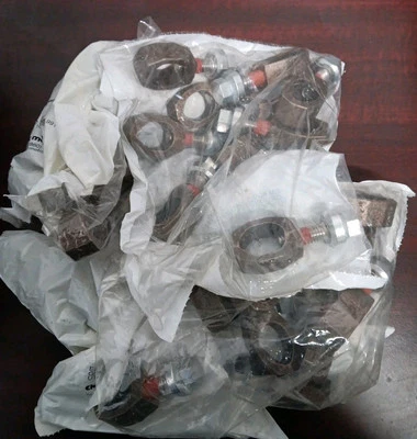 HUBBELL Grounding Rod Acorn Clamps Lot of 50 Bronze 1/2- 5/8" Electric Motion EM6DB