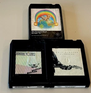 3 GRATEFUL DEAD EUROPE 72” PART 2 AEROSMTH LIVE BOOTLEG 8 TRACK TAPE LOT FREESHP - Picture 1 of 4