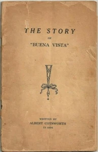 STORY BUENA VISTA CLUB 1934 A COTSWORTH LAKE GENEVA WISCONSIN HISTORY RICHARDSON - Imagen 1 de 4