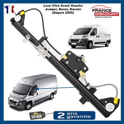 Mecanisme Leve Vitre Avant Gauche Prévu pour Boxer Citroen Jumper 06-14 9221X7 - Photo 1/4