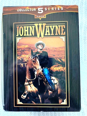John Wayne 5-Pack (VHS, 2002, 5-Tape Set) New videos are sealed. - Image 1 of 3