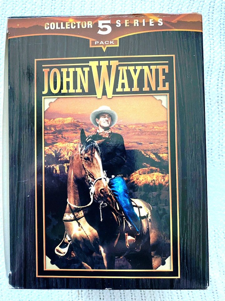 John Wayne 5-Pack (VHS, 2002, 5-Tape Set) New videos are sealed. - Image 1 of 3