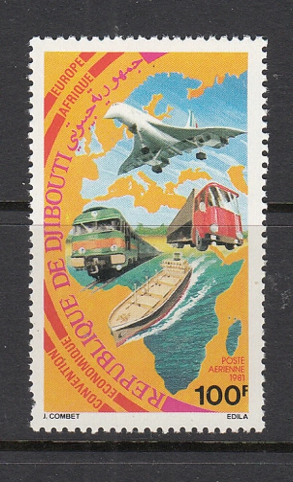 DJIBOUTI SC# C143 CONVENCIÓN ECONÓMICA EUROPEO-AFRICANA - MNH - PERF Foto 1 de 1