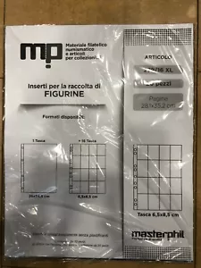 CALCIATORI PANINI NUOVO FORMATO 20 Fogli Inserti Figurine 16 TASCHE 6,5X 8,5 CM - Foto 1 di 2