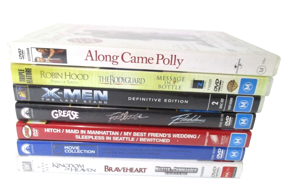 Mixed Genre Movie Bundle x7 DVDs M PAL R2 R4 Tested Titles in Description - Image 1 of 4