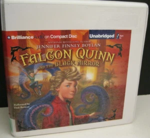 FALCON QUINN AND THE BLACK MIRROR AUDIO BOOK CD 10 DISCS UNABRIDG -EX LIBRARY - Picture 1 of 5