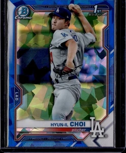 2021 Bowman Chrome Sapphire HYUN-IL CHOI 1st Bowman #BCP-130 - Picture 1 of 2