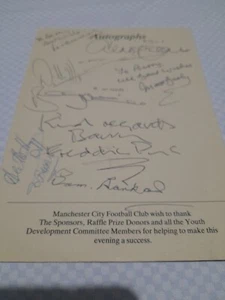 Football memorabilia signed Matt Busby Alex Higgins Freddie Pye rare unique - Picture 1 of 5