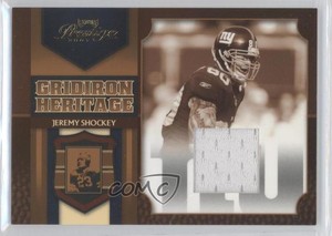 2007 Playoff Prestige Gridiron Heritage Materials Jeremy Shockey #GH-28