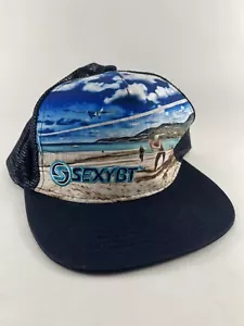Sexy Marca I Love Playa Tenis Malla Camionero Snapback Gorra Gorra Talla Única Usada en Excelente Condición - Imagen 1 de 4