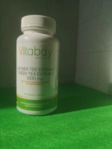 Grüner tee extrakt 90 Kapseln 1000 Mg Vitabay - Bild 1 von 3