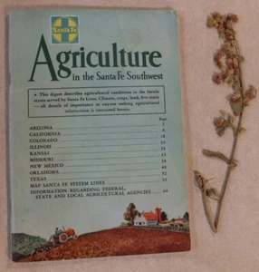 LOCATIONS & OPPORTUNITIES FOR AGRICULTURE IN SANTA FE SOUTHWEST BY SANTA FE RAIL - Picture 1 of 5