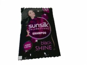 Sunsilk Black Shampoo 25pc x 5 ml Sachet with stunning black shine Amla Pearl - Picture 1 of 9