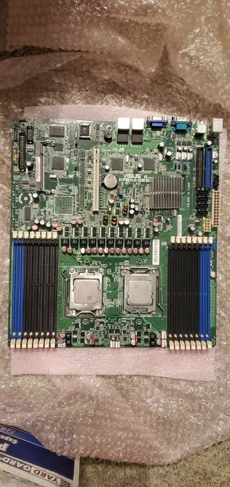 ASUS KFSN4-DRE Socket 1207 Dual Opteron CPU MainBoard  nforce 2200 with 2x CPU - Image 1 of 4