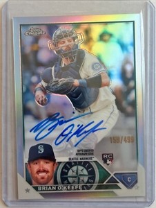 2023 Topps Chrome #RA-BO Brian O'Keefe RC Rookie Refractor Auto #159/499