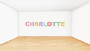 Patchwork Letters Wall Graphic - Picture 1 of 2