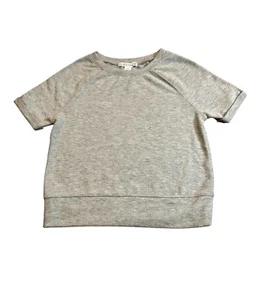 Melrose & Market Sweater Girls Small Grey Short Sleeve Grey Soft Woven Sweater - Picture 1 of 5