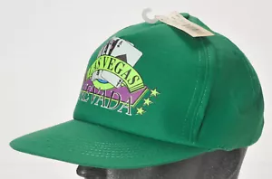 Vintage Las Vegas Snapback Trucker Cap Mütze Made in USA Deadstock Grün - Bild 1 von 7