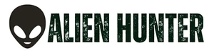 ALIEN HUNTER Sticker Vinyl Glossy NEW UFOS Paranormal - Picture 1 of 1