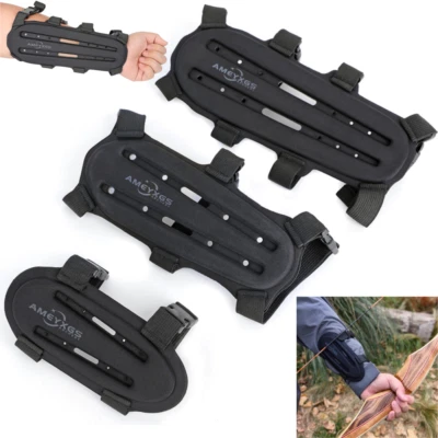  Archery Arm Guards EVA Foams Protector Gear Adjustable Shooting Hunting Target - Image 1 of 4
