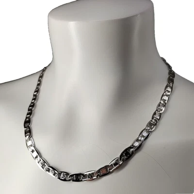Men Brass Plated Chain Necklace 19.5" Chain Fashion Jewelry - Image 1 of 4